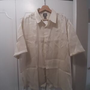H&M Men's Beige Short Sleeve Shirt